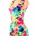 Acid Neon Keyhole Romper