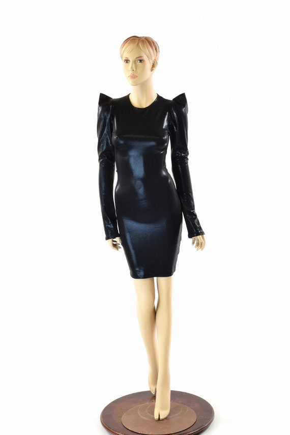 glam metallic sweater dress Maribel Metallic Knit Dress – Retrofete