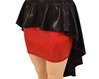 Bodycon skirt high low discount