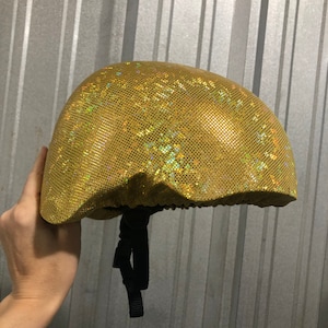 Roller Derby Holographic Helmet Cover (COVER ONLY)  in Gold Kaleidoscope 157466