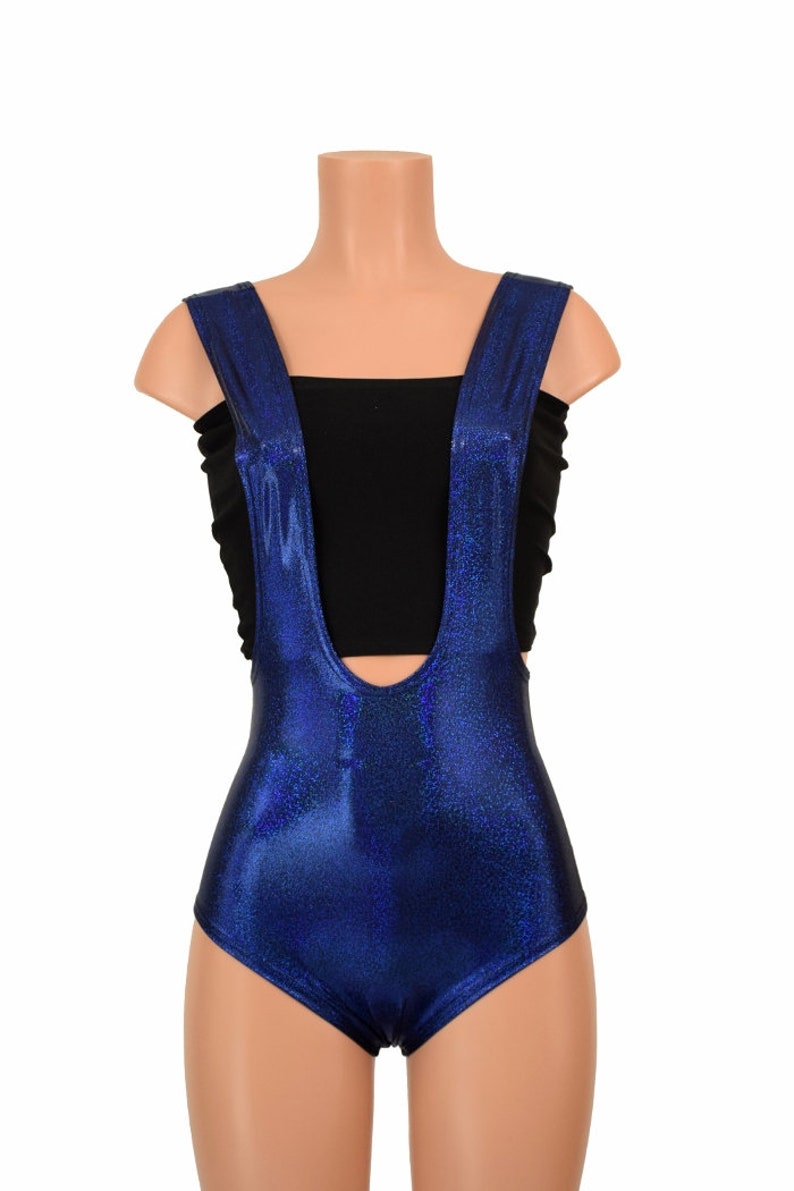 Blue Sparkly Jewel Suspender Siren Cut Romper Suit Playsuit | Etsy