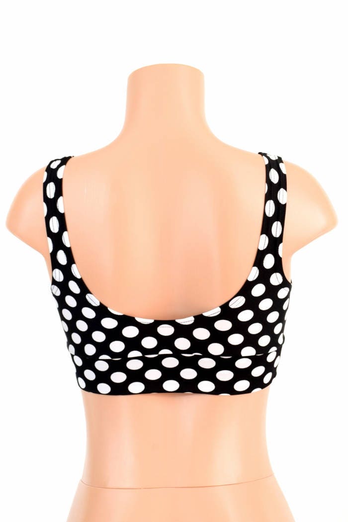 Starlette Bralette in Black & White Stripe