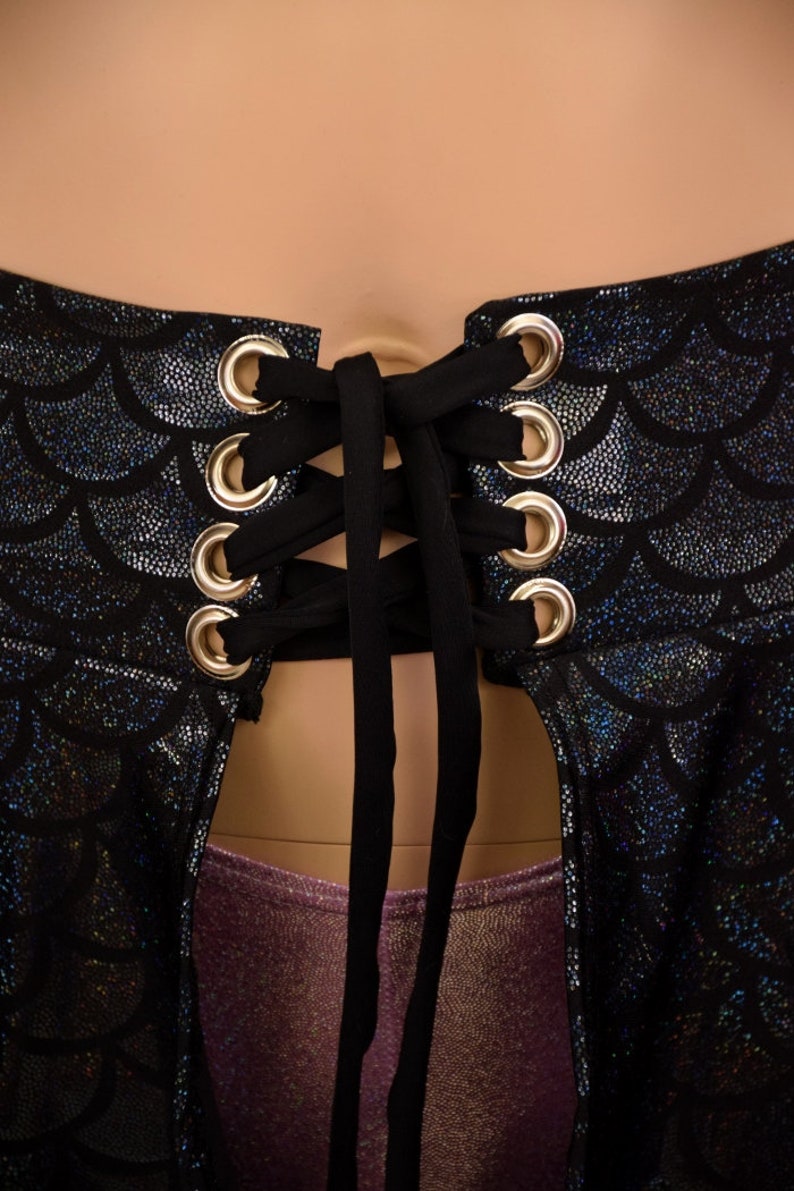 Build Your Own Open Front Lace Up Circle Cut Skirt