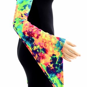 UV Glow Acid Splash Pixie Arm Warmer Sleeves 154390 image 3