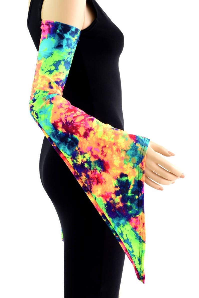 UV Glow Acid Splash Pixie Arm Warmer Sleeves 154390 image 3