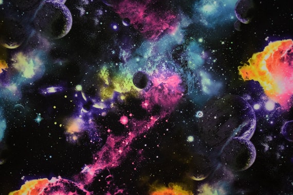 Colorful Galaxy Fabric