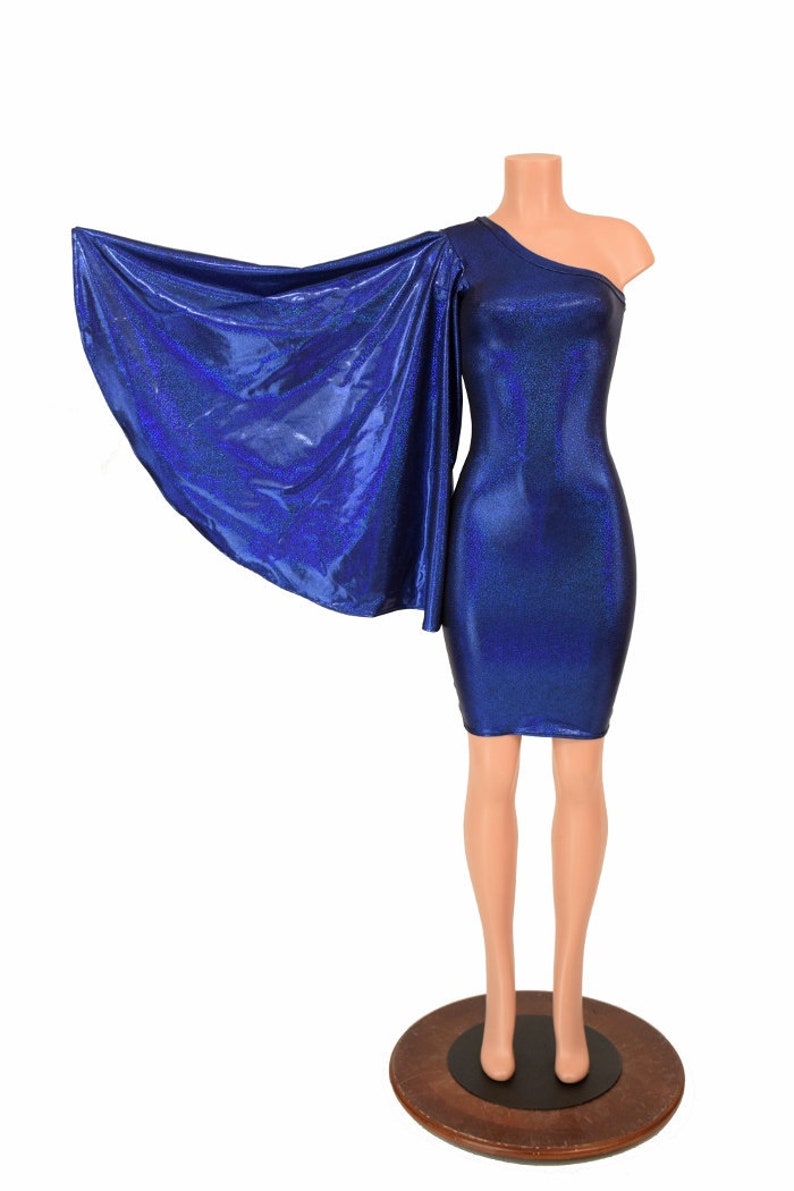 blue sparkly bodycon dress
