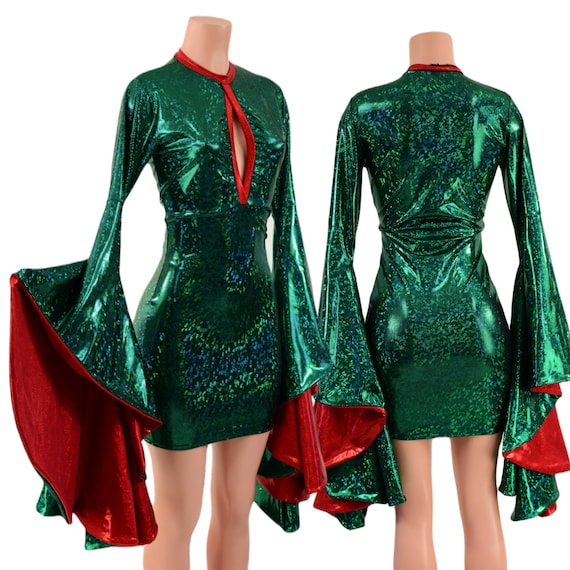 green skater dress with sleeves Mint Green Long Sleeve Skater Dress Green / M main image 1