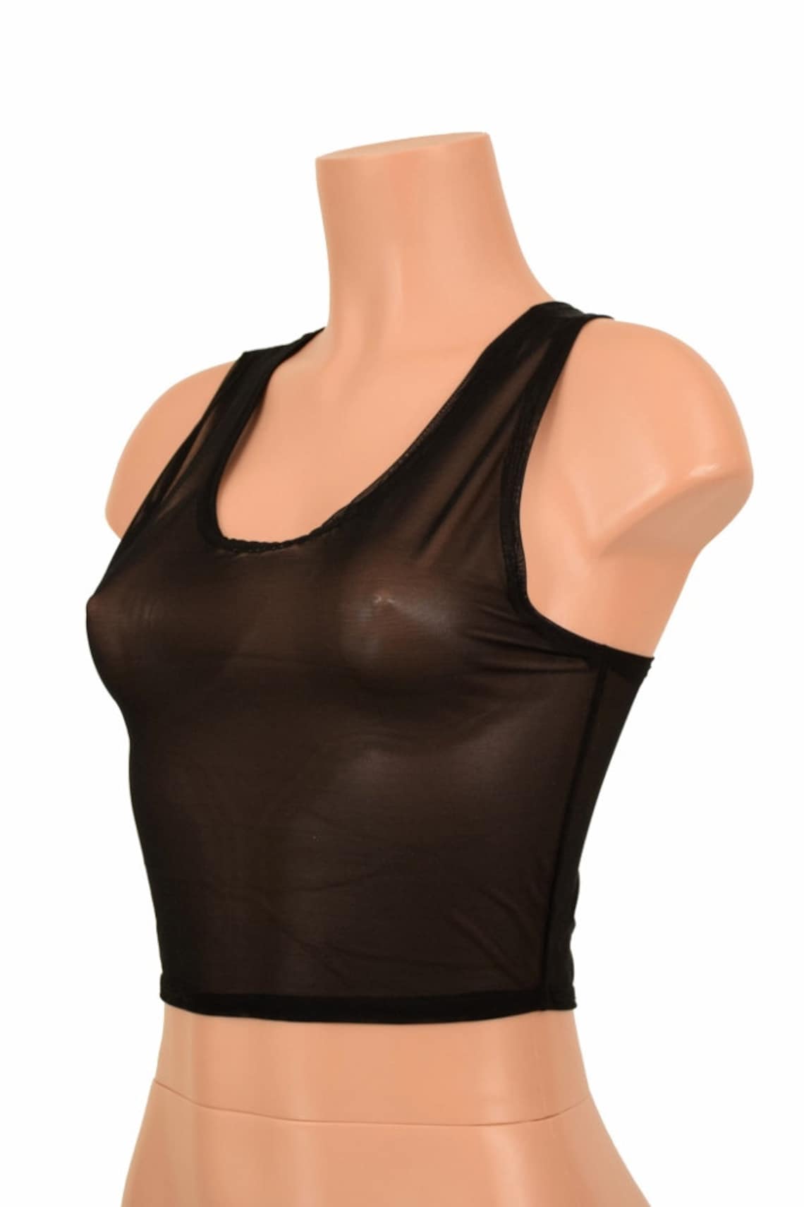Rib Spandex Crop Top 68231