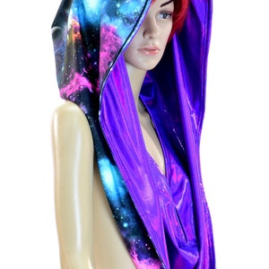 Huge Hood in Grape Holographic and UV Glow Galaxy   -