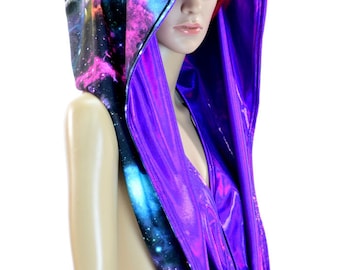 Huge Hood in Grape Holographic and UV Glow Galaxy   -150243