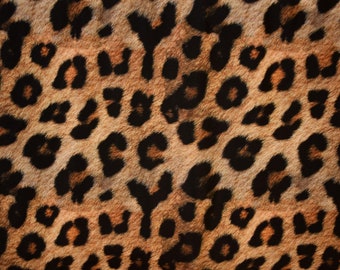 Leopard Print Four Way Stretch Spandex Fabric  (By the Yard)