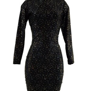 Star Noir Bodycon Dress With Long Sleeves, Turtleneck, Backless With ...