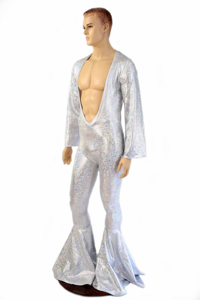 Mens Elvis Catsuit With Bell Bottoms