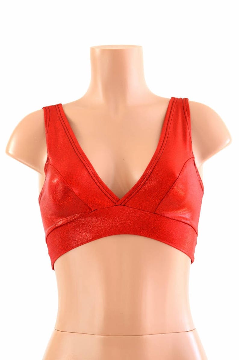 Red Sparkly Jewel Starlette Bralette 154538 image 4