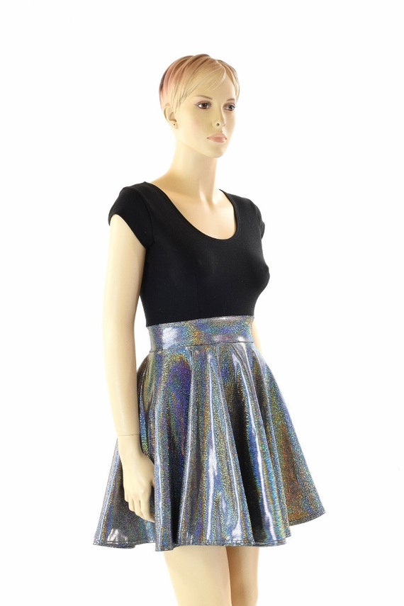 black and silver skater dress Gothic Baroque Floral Halter Corset Skater Dress Dark Gray / 26
