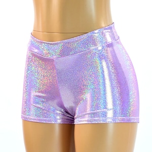 Midrise Lilac Purple Shorts  150573