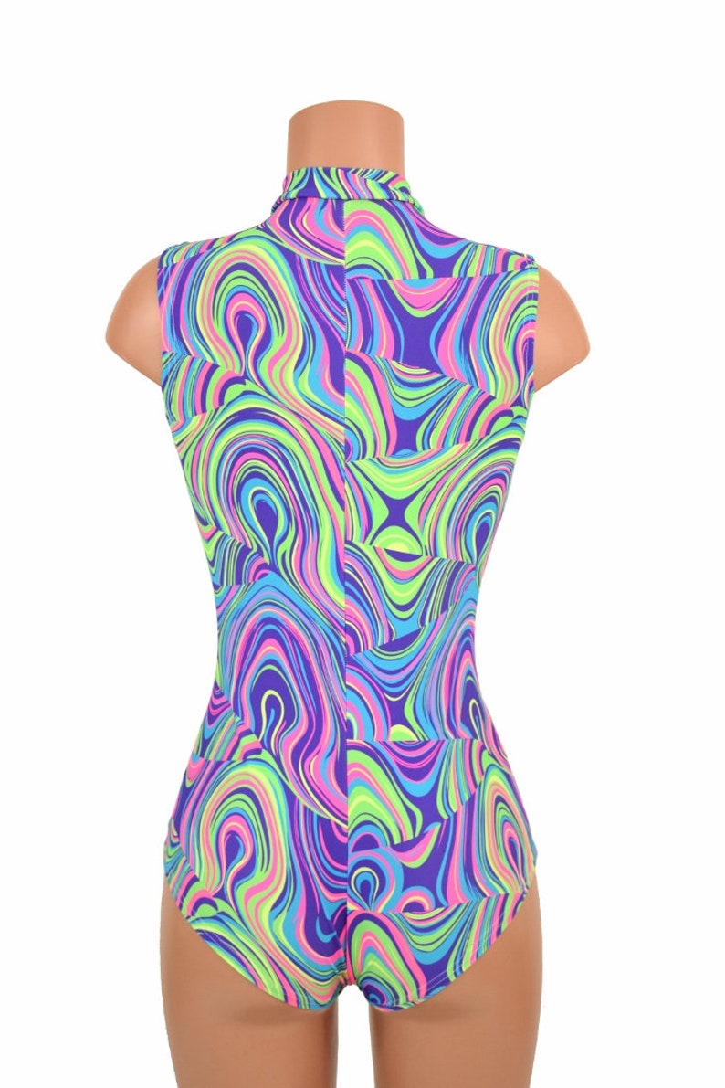 NEON Glow Worm UV Zippered Sleeveless stella - Etsy