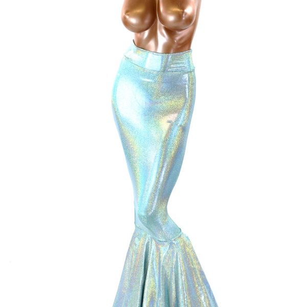 Mermaid Steampunk High Waist Maxi Skirts