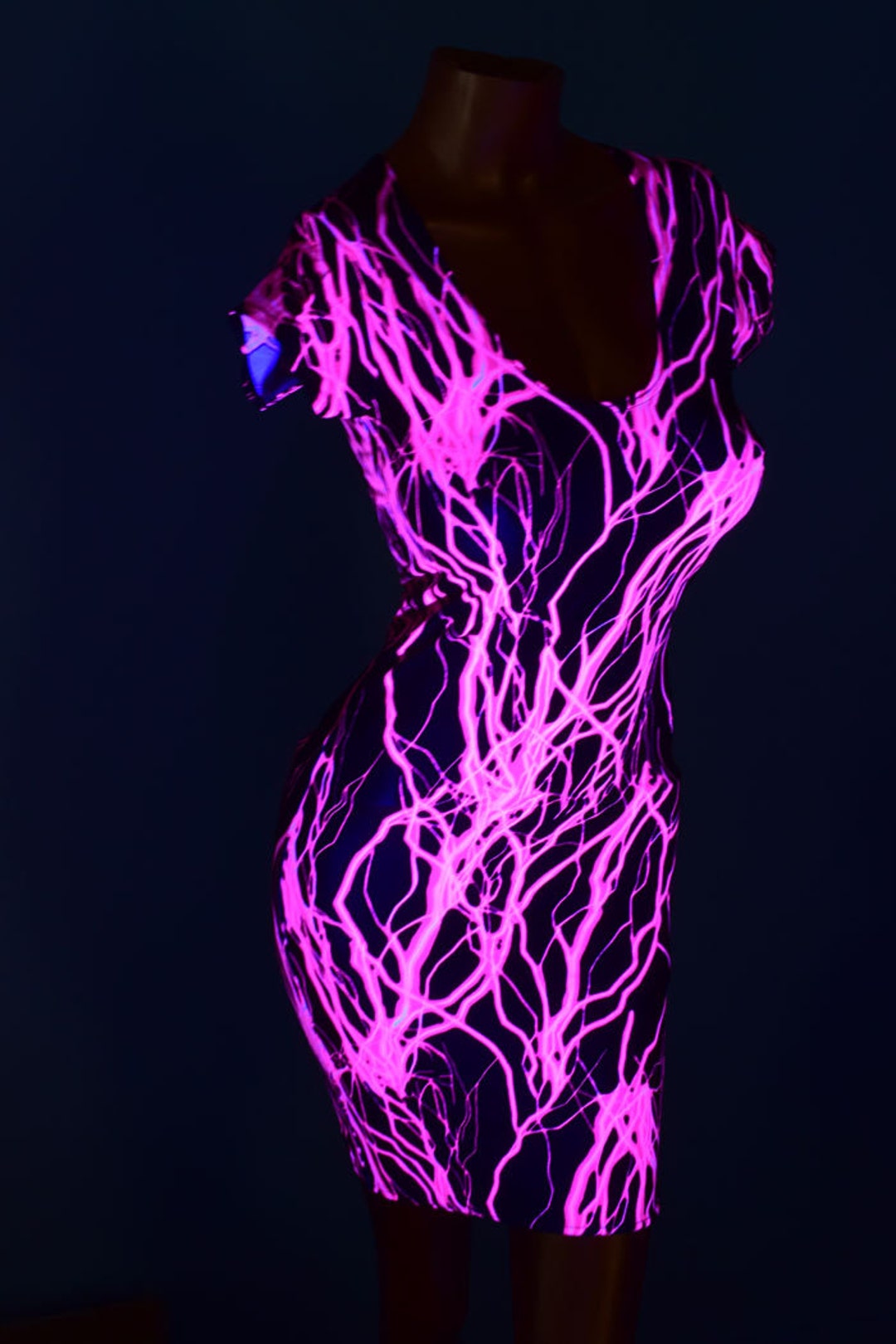 Neon zip up dress hot sale