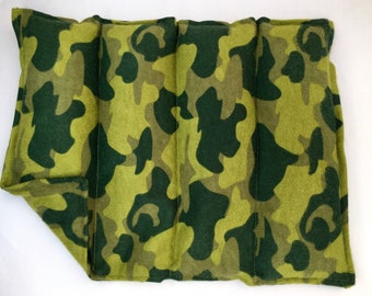 Microwavable Rice Bag, Heat Pack, Heat Pack, Warm Bed--Camoflauge 9x 13