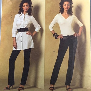 Vogue V2972 Alice & Olivia Tunic and Pants - Multi-Size 12-14-16-18