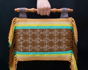 Hand-carved & Handwoven clutch  DZ04.3 _HNS12
