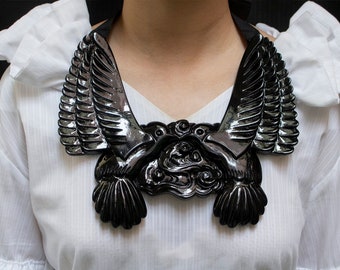 Hand carved Hummingbird necklace