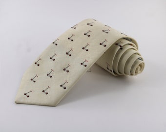 Hand-embroidered Scooter Necktie