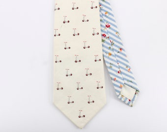 Hand-embroidered Scooter tie