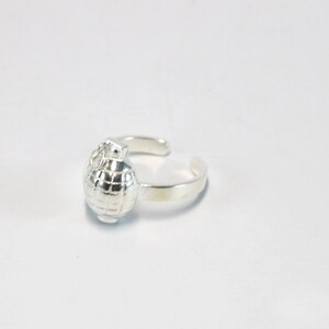 Up-Cycled Silver Grenade Ring
