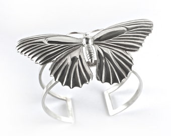 Silver Butterfly Cuff