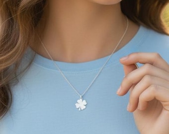 Sterling silver Clover, Charm Jewelry,  Necklace, Bracelet, Anklet