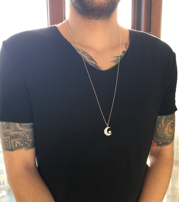 moon pendant men