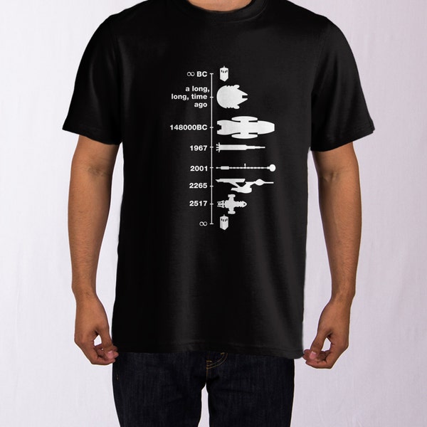 Spaceship Timeline T-Shirt