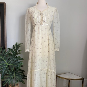 Gunne Sax Dress, 70s Gunne Sax, Prairie Dress, Boho Maxi, Stevie Dress, Bohemian Hippie Dress