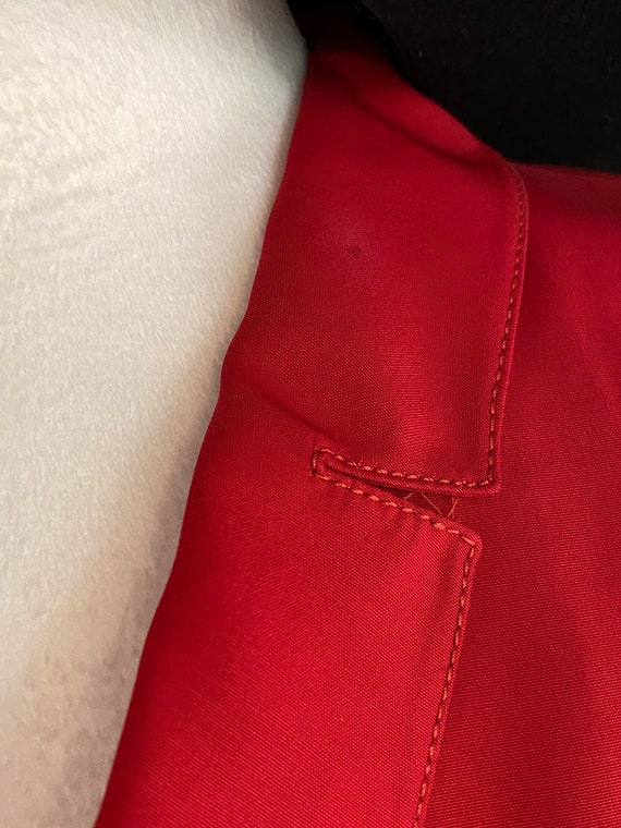 Vintage Blazer,Valentino Blazer Jacket Red Silk M… - image 6