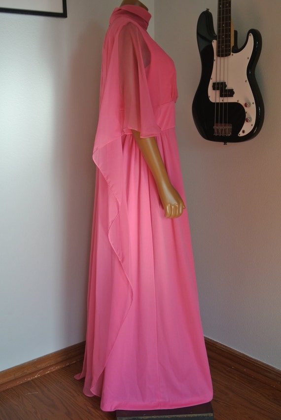 CLEARANCE SALE1960s Dress Pink Long Maxi Gown Dres