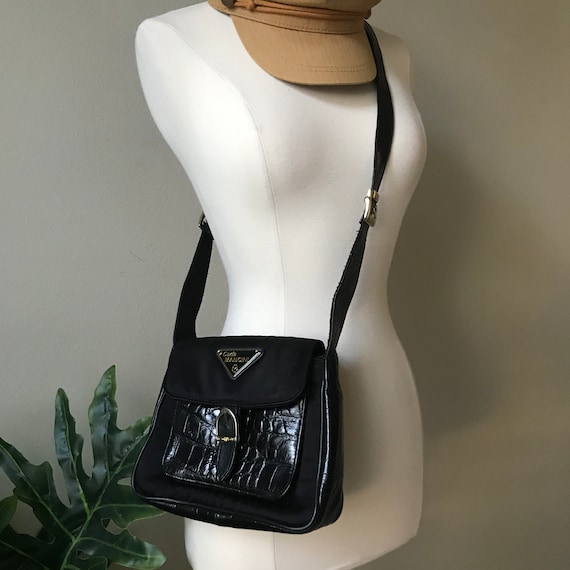 Vintage handbag,Carla Mancini Shoulder bag 90s Classi… - Gem