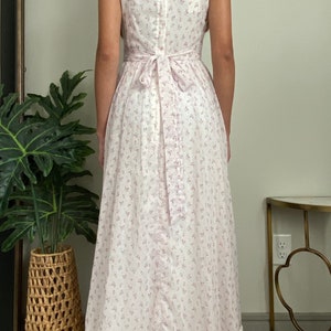 Vintage Gunne Sax Maxi Dress: Floral Lace-up Bohemian Prairie Dress - Etsy