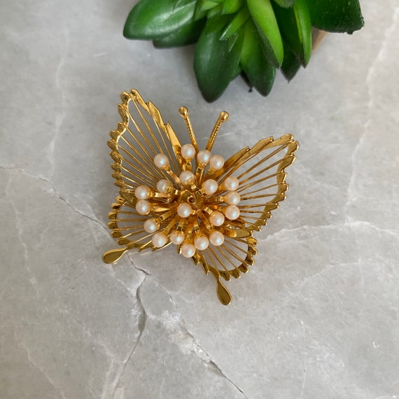 Vintage Brooch,Vintage Butterfly Brooch, Butterfl… - image 2