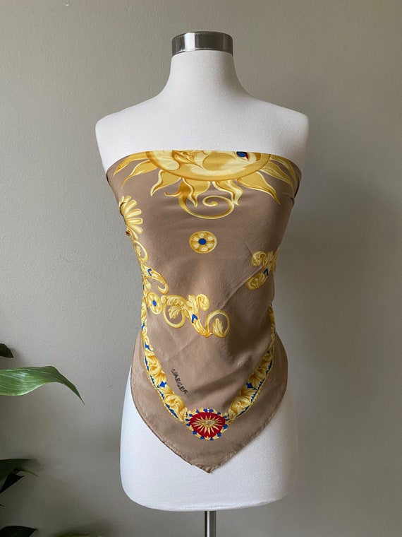 Vintage Scarf, Jaeger Scarf Silk Scarf Wrap Sun Fa