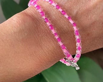 Pink Beaded Bracelet