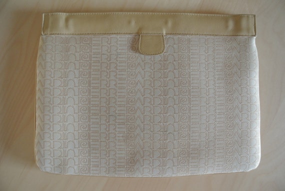 Vintage handbag,Pierre Cardin Clutch Handbag Mono… - image 7