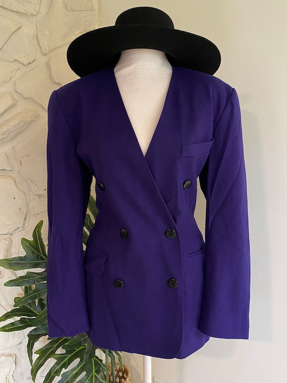 Vintage Blazer,escada by Margaretha Ley Wool and Cashmere