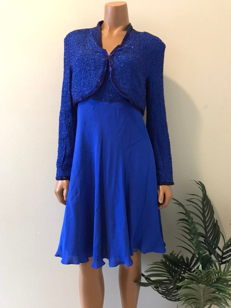 Vestido azul cobalto - Etsy España Vestido azul cobalto - Etsy España