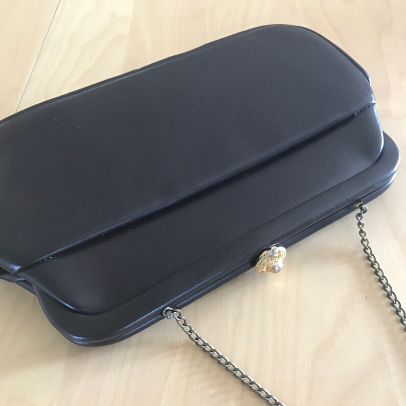 CLEARANCE SALEClearance SaleDark Brown Clutch Handbag Faux Leather Cocktail