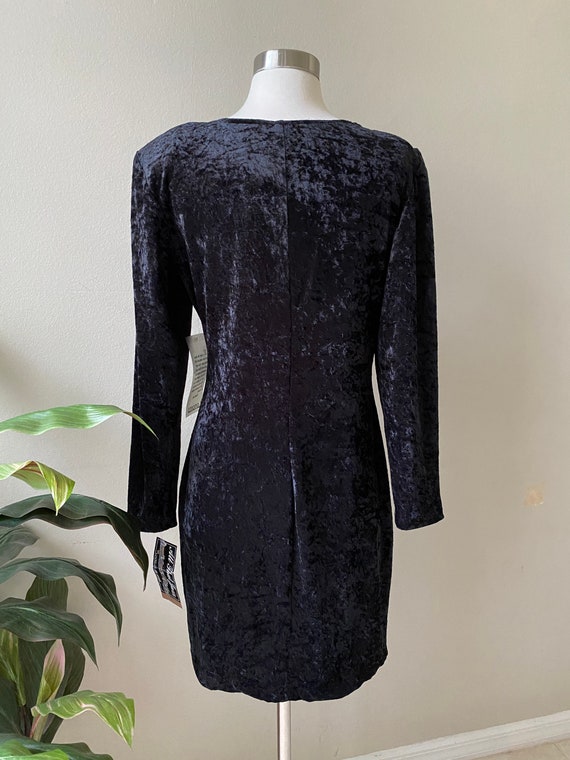 90s Velvet Body con Dress, Deadstock Velvet Dress… - image 3