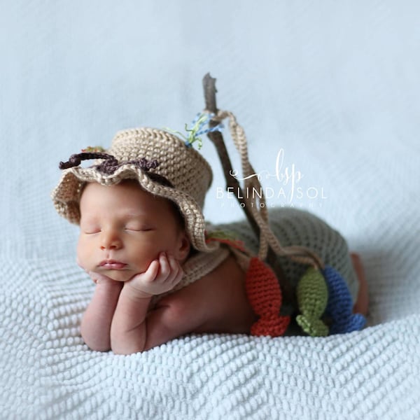Crochet Fishing Hat Etsy