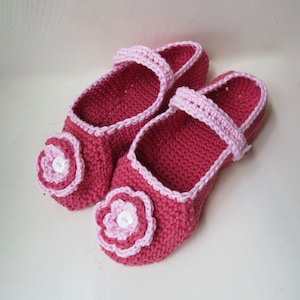 Mary Jane Slippers, Crochet Slippers, Adult Crochet Slippers, Handmade Cotton Crochet Slippers, Crochet House Shoes, Cotton House Shoes